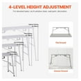 thumbnail image 4 of Portable Scaffolding Platform - 800 lb Capacity - Adjustable Work Platform - Folding Steel Scaffold for Home & Construction - Quick Setup, 4 of 7