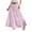 Pink, variant on Ohufall Kids Flowy Skirts for Girls 4-15 Years, Summer Solid A-Line Ruffle Swing Tiered Pleated Long Skirt Fashion Casual Drawstring Elastic High Waist Boho Maxi Skirt