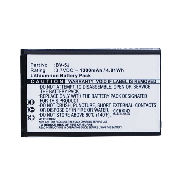 Batteries N Accessories BNA-WB-L3878 Cell Phone Battery - Li-ion, 3.7, 1300mAh, Ultra High Capacity Battery - Replacement for Microsoft BV-5J Battery