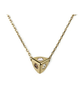 Louis Vuitton LV in The Sky Necklace Gold Metal & Zircon