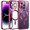 Rose Red, variant on JETech Electroplated Case for iPhone 14 Pro Max 6.7-Inch, Camera Lens Full Protection, Compatible with MagSafe Wireless Charging, Shockproof Soft TPU Phone Cover (Purple)