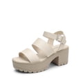 thumbnail image 1 of Sandalia DREAM PAIRS SDHS2429W Beige Tacones Anchos 7.5 cm, 1 of 6