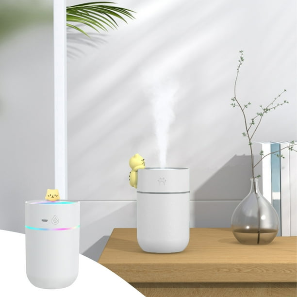 Portable Desk Humidifier, Cool Mist Humidifier, Humidifier For Home Bedroom Office, Plants, Colorful Night Function