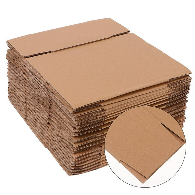 EIMELI 20 Pcs Packing Cartons Express Packaging Medium Boxes for Moving Khaki