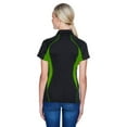 thumbnail image 2 of Ladies' Serac UTK cool?logik™ Performance Zippered Polo - BLACK/ ACID GRN - XS, 2 of 2