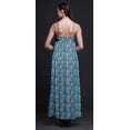thumbnail image 4 of Bimba Robe Longue en Rayonne Imprimée Florale pour Femmes Chic Bohème Été Maxi Plage-Moyenne, 4 of 5