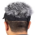 thumbnail image 3 of AVAIL Novelty Wig Hair Visor Cap Adjustable Baseball Hat for Men, 3 of 5