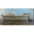 thumbnail image 2 of Canal, Giovanni Antonio 14x9 White Modern Wood Framed Museum Art Print Titled - The Library and The Piazetta, Venice, 2 of 4
