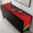 thumbnail image 5 of Watermelon Table Runner 72 Inches Long, Black Polka Dots Green Summer Fruits Kitchen Coffee Dining Table Decoration for Home Party Birthday Wedding Home Decor 18x72 Inches, 5 of 8