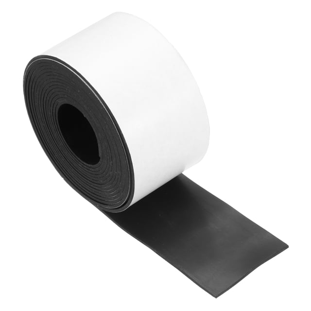 Tiras de Caucho Neopreno Adhesivas Uxcell 2" x 120" x 1/16" para Sellado de Clima Insonorizante 1Pcs