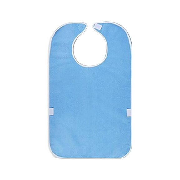 Adult Waterproof Reusable Dining Bib with Pockets, Adjustable Straps for Elderly Meal Assistance, Rehabilitation Care, Home Hospital Use – 1 Piece