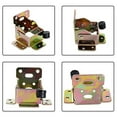 thumbnail image 6 of 1*(Color) 90 Degree Self-Locking Black Folding Hinge Clearance! Folding Brackets Lock Extension Support Bracket Foldable Hinges with Screws for Table Bed Leg Feet, 6 of 7