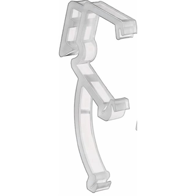 20 Pieces 2 Inch Valance Clips Clear Mini Blind Clips Hidden Window Valance Clips for Wood or Faux Wood Horizontal Blinds Valance