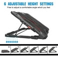 thumbnail image 2 of Laptop Cooling Pad, Laptop Cooler With 5 Quiet Red Led Fans For 12-17.3 Inch Laptop, Dual Usb 2.0 Ports, Portable 6 Angle Adjustable Laptop Stand For Gaming Laptop (Pc-R5), 2 of 7