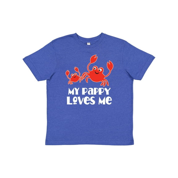 Inktastic My Pappy Loves Me Grandchild Beach Crab Youth T-Shirt