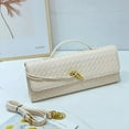 thumbnail image 6 of Evening Clutch Purses for Women Formal Handmade Woven Shoulder Handbag Fashion Leather Crossbody Bags for Women, 6 of 8