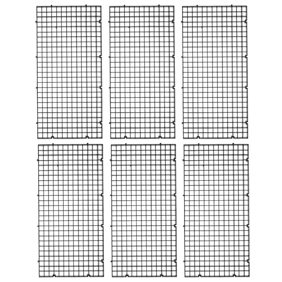 KONTONTY 6Pcs Fish & Aquatic Tank Dividers Black Plastic for Aquarium Enthusiasts
