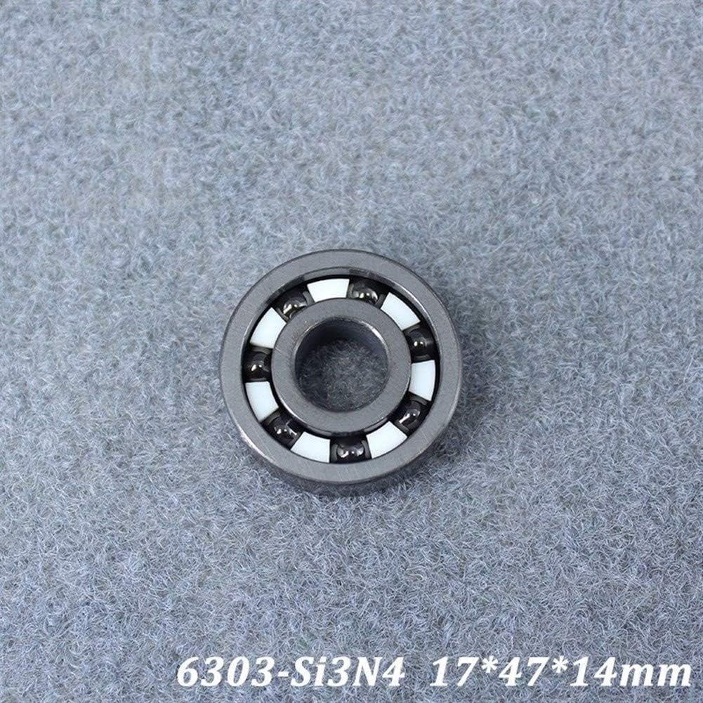 6303 Full Ceramic Bearing 6303CE  17 * 47 * 14 mm Si3N4 Material All Silicon Nitride Ceramic Ball Bearings