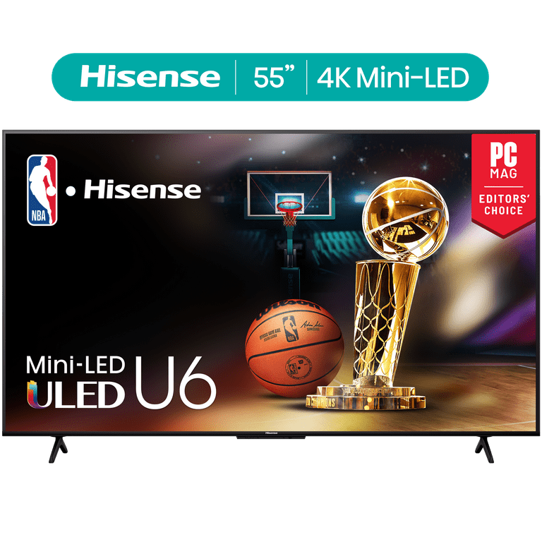 Hisense 55-Inch Class U6 Series Mini-LED ULED 4K UHD Google
