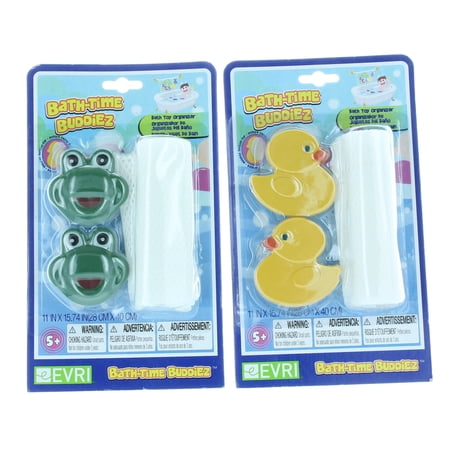 Lot of 2 Bathtub Toy Organizer Frog Duck Bath Time Buddiez Evri