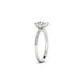 thumbnail image 3 of 2.00 Carat TW Women's Moissanite and Natural Diamond Solitaire Engagment Ring in 10k White Gold (Size 7), 3 of 4