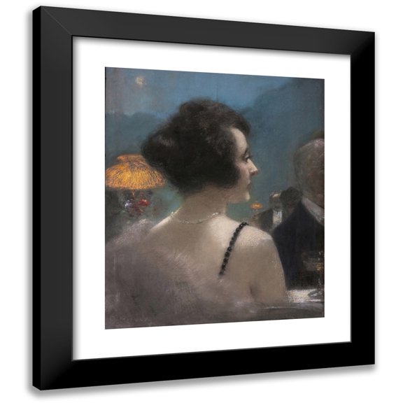 Henri Gervex 12x14 Black Modern Framed Museum Art Print Titled - An Elegant Lady
