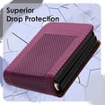 thumbnail image 4 of for Samsung Galaxy Z Flip 5 5G Slim Flip Case, Premium PU Leather Shockproof Drop Protective with Hinge Protection Phone Case Cover for Samsung Galaxy Z Flip 5 5G, Purple, 4 of 5