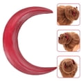 thumbnail image 3 of 1Ensemble Baguettes Asiatiques en Bois Rouge Forme Courbée pour Femmes, 3 of 9
