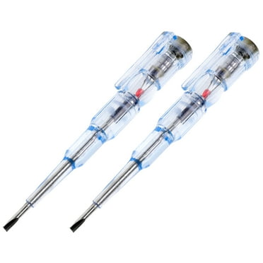 LOLIPPYY Electricity Tester Pen Screwdriver Power Tester Pen Assorted Color 2Pcs Back to School