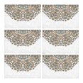 thumbnail image 1 of YUSDECOR Abstract Circle Floral Ornamental Pattern Placemats Table Mats for Dining Room Kitchen Table Decoration 12x18 inch,Set of 6, 1 of 4