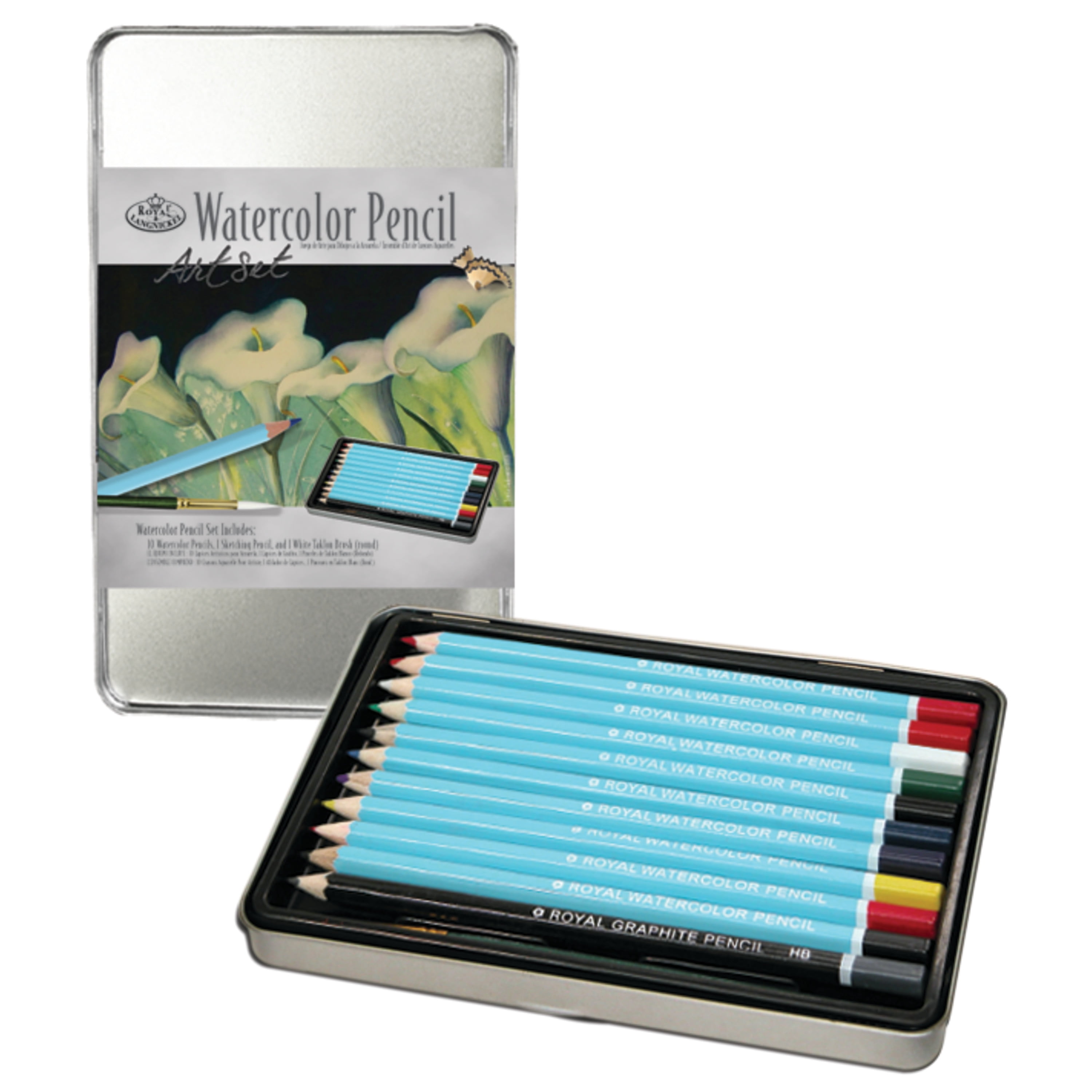 Royal Brush Watercolor Pencil Small Tin Art Set - Walmart.com