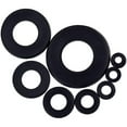 thumbnail image 3 of 500PCS Nylon Flat Washers Thick Flat Sealing Black Plastic Washers Form M2-M10, 3 of 9