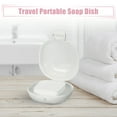 thumbnail image 2 of Unique Bargains Soap Dish Portable Travel Portable Soap Dish Box Soap Bar Holder White for Travel Camping Gym with Cover, 2 of 8