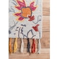 thumbnail image 2 of nuLOOM Noella Floral Tassel Area Rug or Runner, 2 of 4