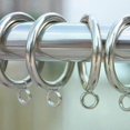 thumbnail image 1 of Silver Metal Curtain Ring On Rod For Hooks Curtain Clips Black Hanging Ring Curtain Stainless Steel Shower Curtain Rings CP055&2, 1 of 5