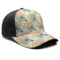 thumbnail image 3 of Design Pattern Baseball Cap – Stylish Spliced Design Adjustable Trucker Hat with Full Print Front & Brim, Breathable Cotton Blend Snapback for Sports, Travel & Daily Wear, 3 of 3