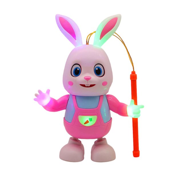 Linterna de conejo DIY estilo chino fácil de montar regalos para niños Festival del Medio Otoño Bailar mayimx Linterna Tradicional