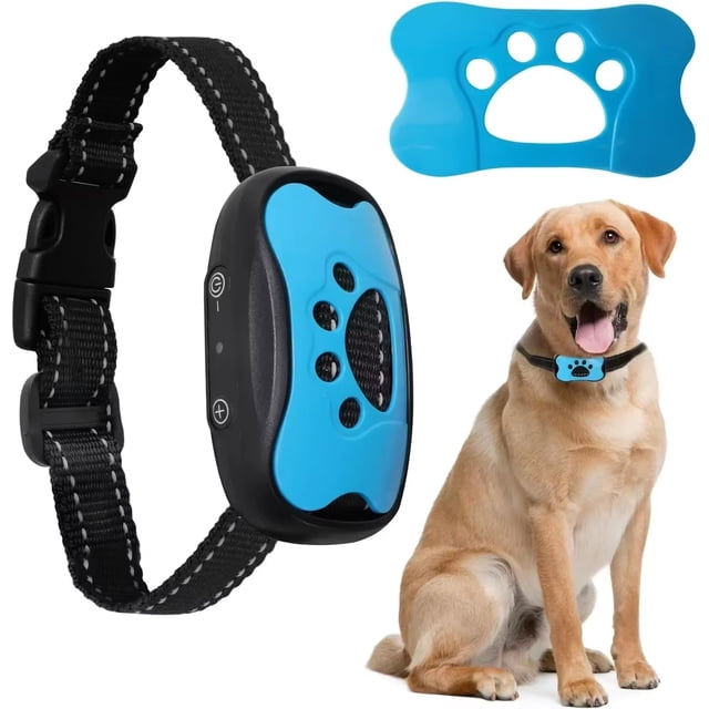 USB Rechargeable Ultrasonic Anti-Barking Training Collar for Dogs with Vibration Feature