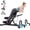 Black Blue, variant on TOSSFD 1200LB Heavy Duty Adjustable Weight Bench for Home Gym -Flat/Incline/Decline, Dual Rail & C-Lock Safety, Wide Padding, Compact Strength Training Bench for Dumbbell Press, Bench Press