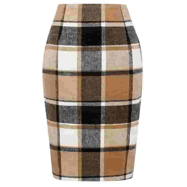 スカート ALANUI Women Mid Skirts LWHL024R25KN I001 7500 BROWN AnuirheiH Women's Plaid Midi Skirts 2023 Fall Pencil Skirt