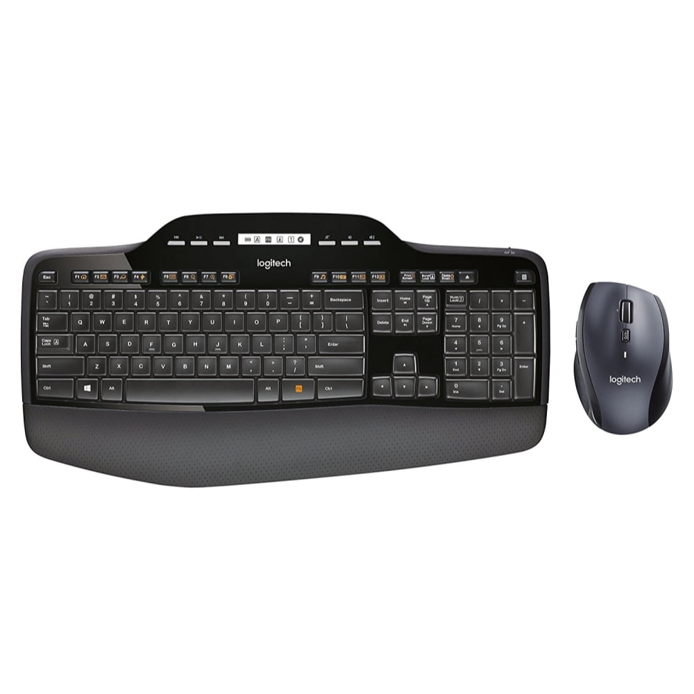 Formode dør spejl øre Logitech MK710 Wireless Keyboard and Mouse Combo — Includes Keyboard and  Mouse, Stylish Design, Built-In LCD Status Dashboard(Non-Retail Packaging)  - Walmart.com