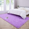 thumbnail image 3 of Softlife Ultra Soft Area Rugs, Fluffy Carpets for Bedroom Living Room Shaggy Floor Rug Home Decor Mats, 4' x 5.3' , Purple, 3 of 7