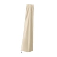 thumbnail image 2 of S SERENABLE Garden Parasol Cover Drawstring Bottom Umbrella Cover for Patio Outdoor Yard Beige without Pole, 2 of 9