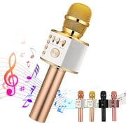 Karaoke Wireless Microphone Bluetooth, 3 in 1 Multi-Function Handheld Karaoke Machine for Kids, Portable Mic Speaker Home, Party Singing