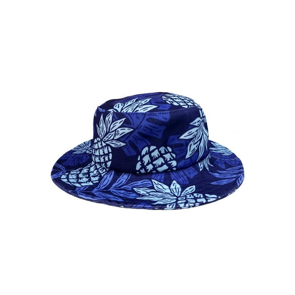 ISLAND CREW HAWAII BUCKET HAT: Pineapple Day Navy
