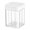 White, variant on Multi Compartment Slide Open Condiment Holder Clear Plastic Kitchen Storage Container Space Efficient Seasoning Dispenser