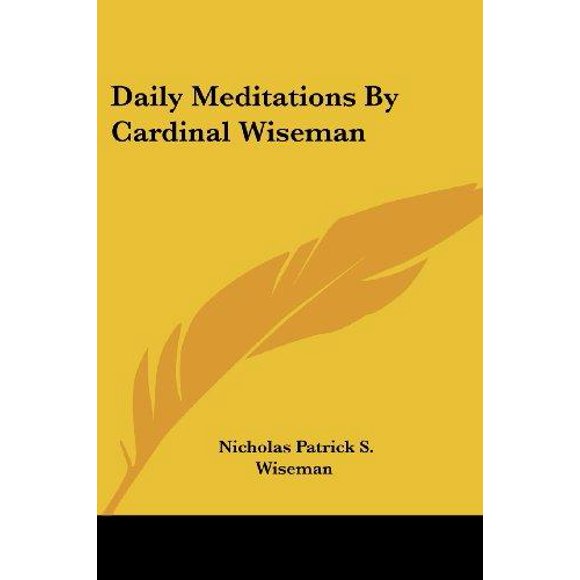 Daily Meditations By Cardinal Wiseman