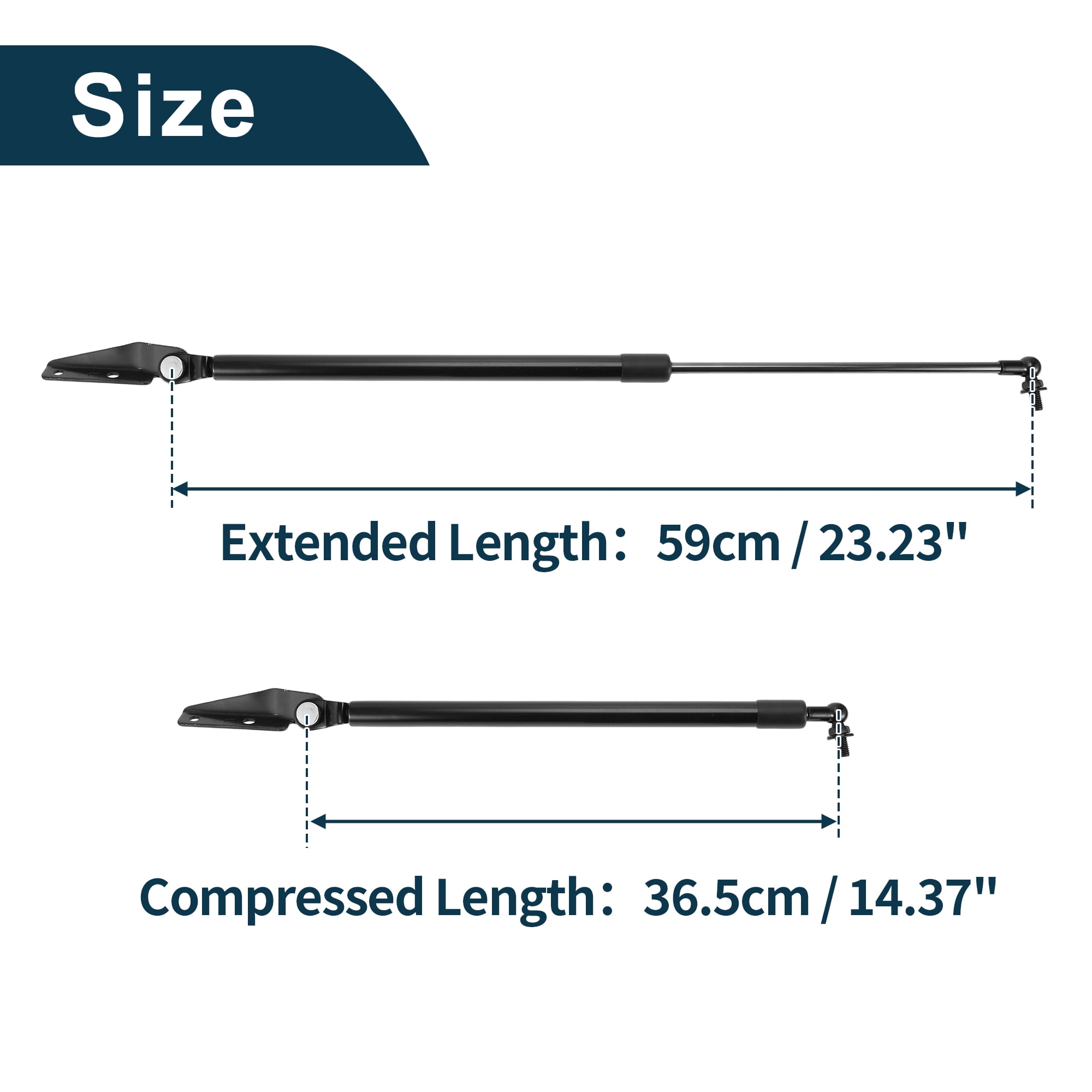 Unique Bargains 2Pcs Rear Hatch Lift Supports Struts for Subaru Outback 2003-2009 Black