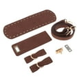 thumbnail image 4 of DIY Leather Bag Bottom Base Flap Cover Twist Lock Shoulder Bag Making Parts café Zulema Bolsas de bricolaje haciendo piezas, 4 of 8