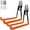 Orange, variant on Garage Storage Utility Hooks，Garage Garden Tool Organizer，Steel Wall Mount Hooks, Large Garden U Hooks （2 Pack）